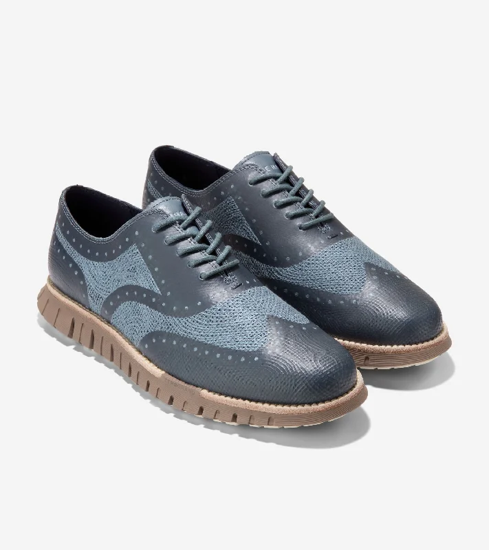 Men's ZERØGRAND Remastered Embrostitch Wingtip Oxfords