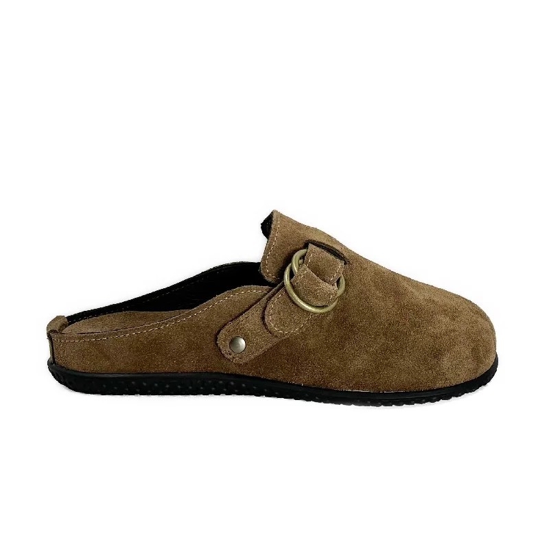 Women’s Portland Mule: Exersole® by Quoddy Barefoot Fit Mushroom