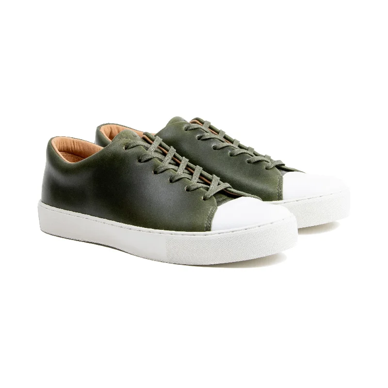 Abington Toe Cap - Horween Forest Green Chromexcel