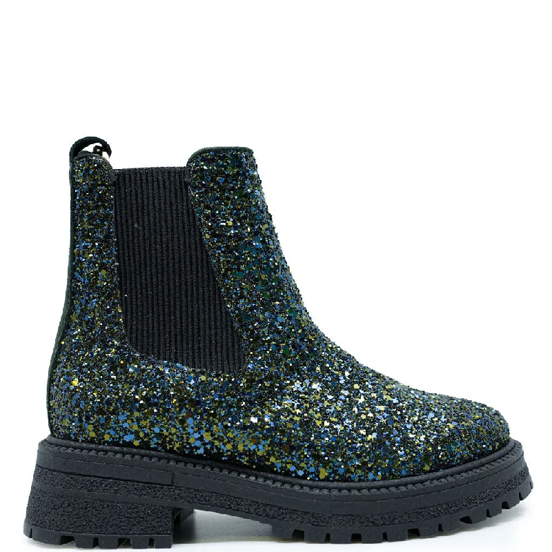 Angulus Teal Glitter Boot