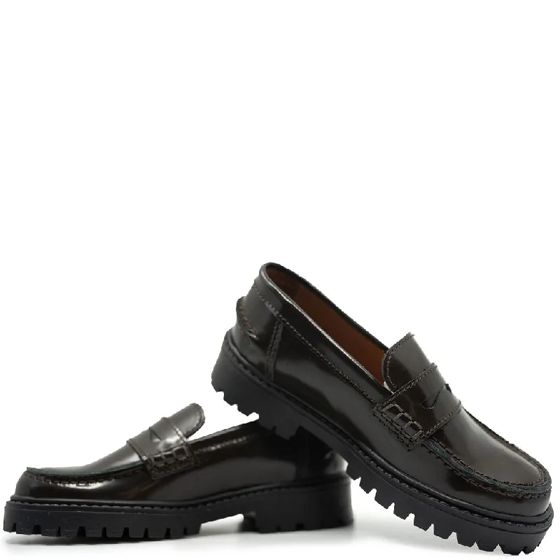 Atlanta Mocassin Mocha Florentic Chunky Loafer