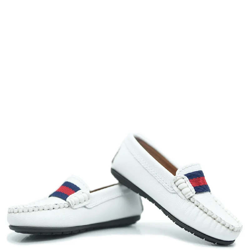 Atlanta Mocassin White Ribbon Loafer