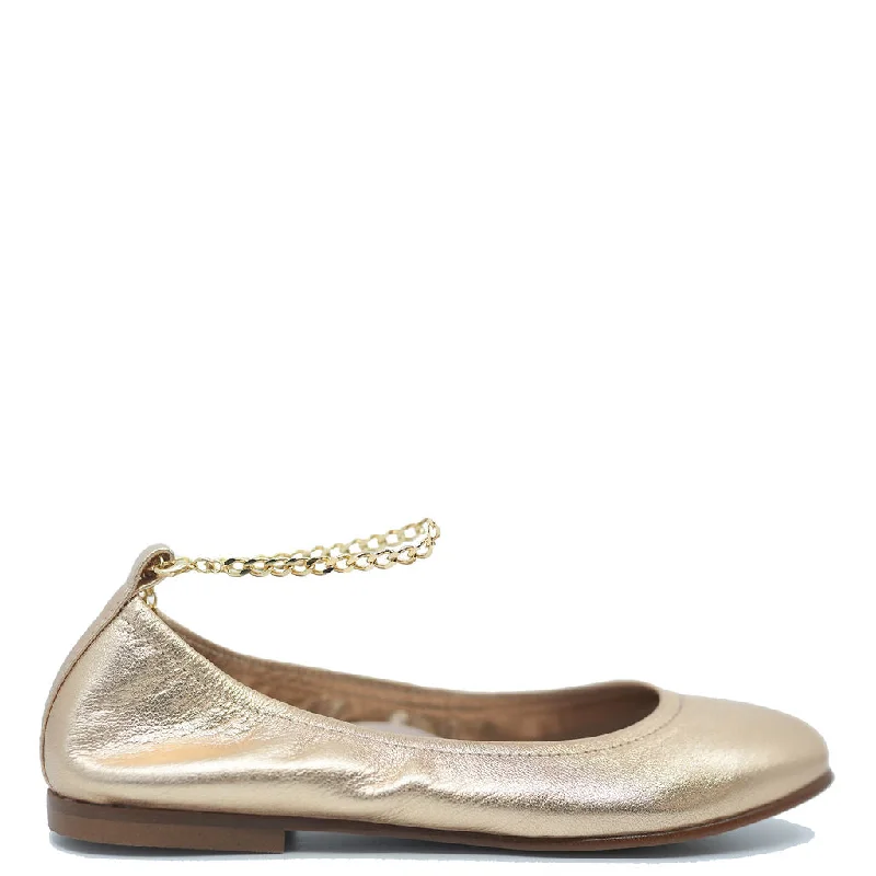 Beberlis Gold Anklet Elastic Flat