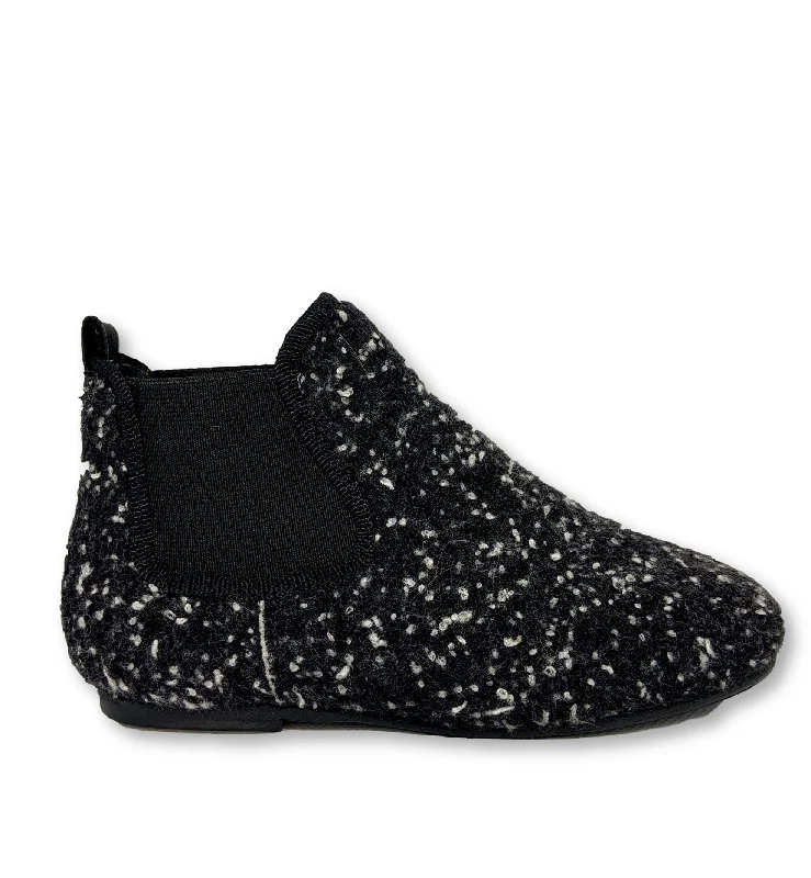 BluBlonc Black Tweed Bootie