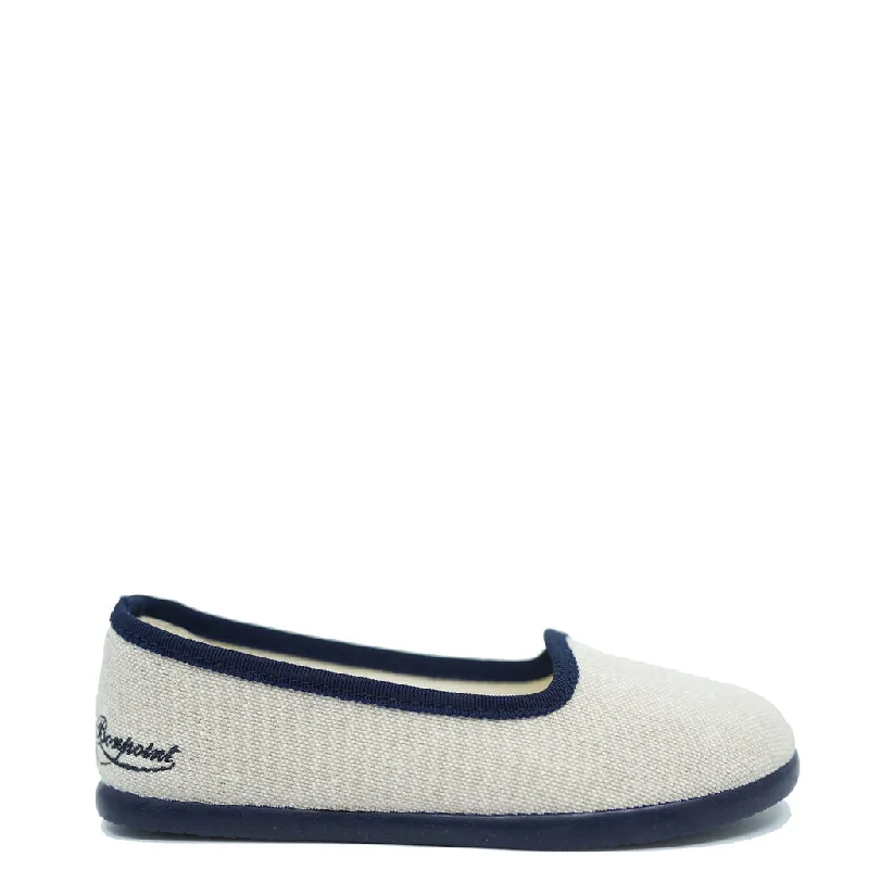 Bonpoint Logo Marine Slipper