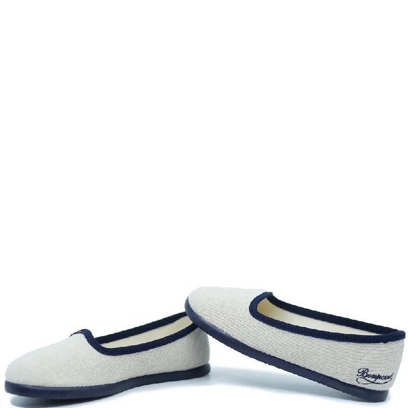 Bonpoint Logo Marine Slipper