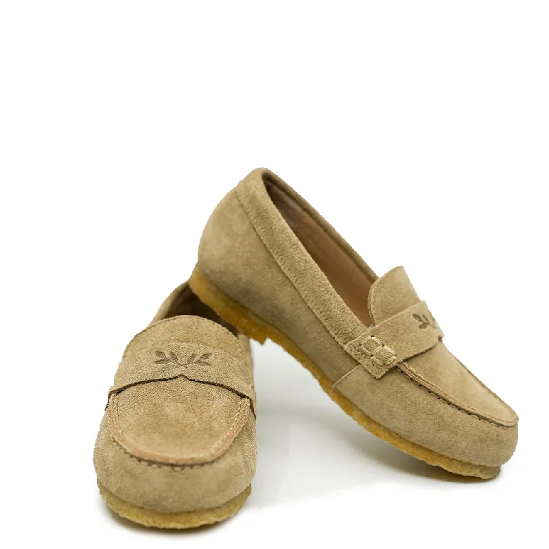 Bonpoint Sandstone Suede Mocassin