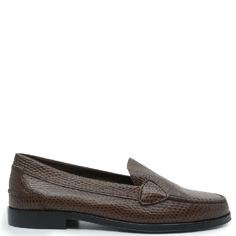 Confetti Brown Python Loafer