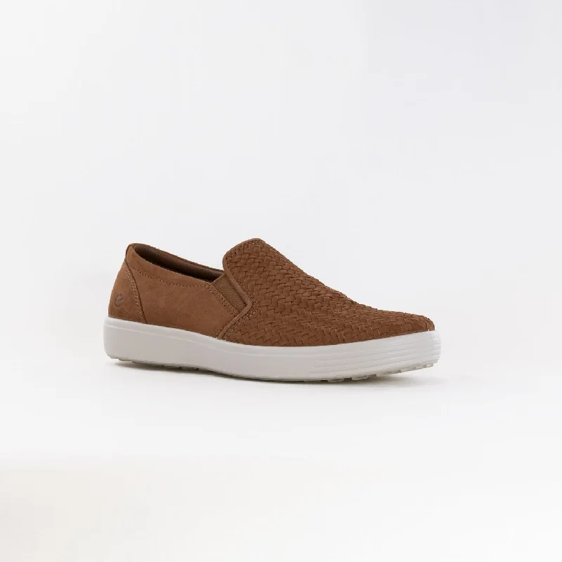 ECCO Men's Soft 7 Woven Slip-On (Men's) - Camel