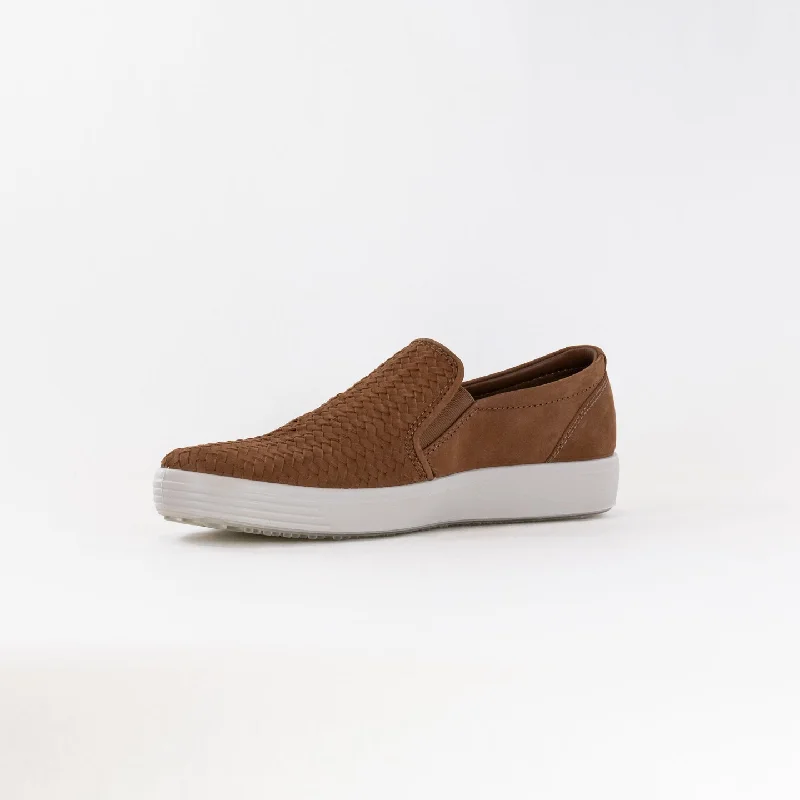 ECCO Men's Soft 7 Woven Slip-On (Men's) - Camel