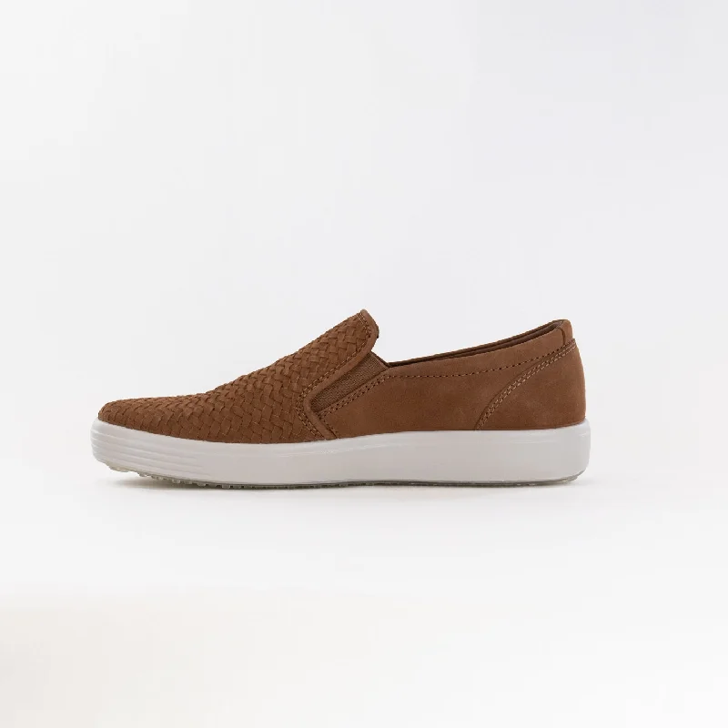 ECCO Men's Soft 7 Woven Slip-On (Men's) - Camel