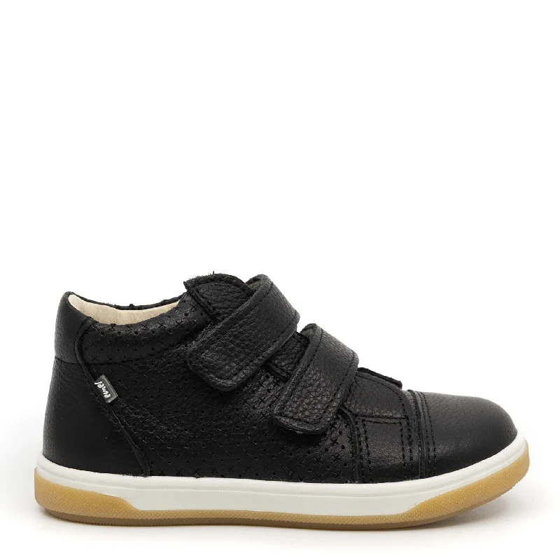 Emel Black Perforated Baby Sneaker