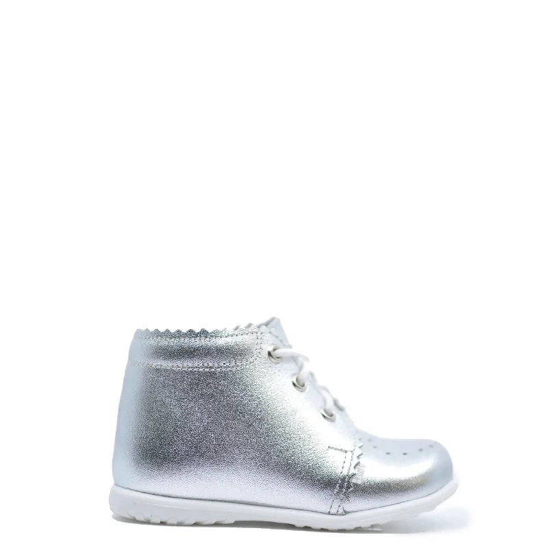 Emel Silver Heart Baby Bootie