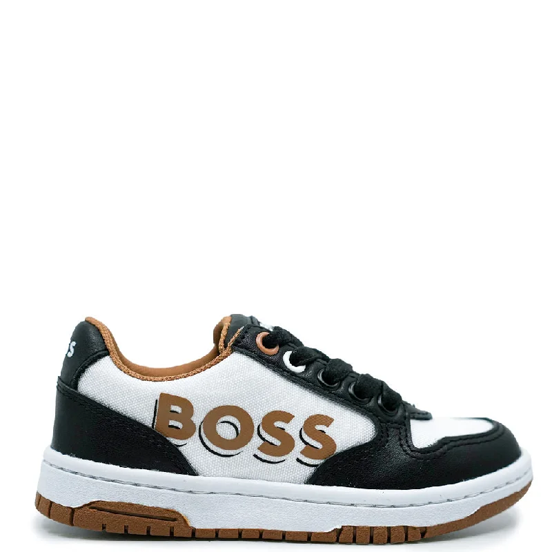 Hugo Boss Black and White Logo Sneaker