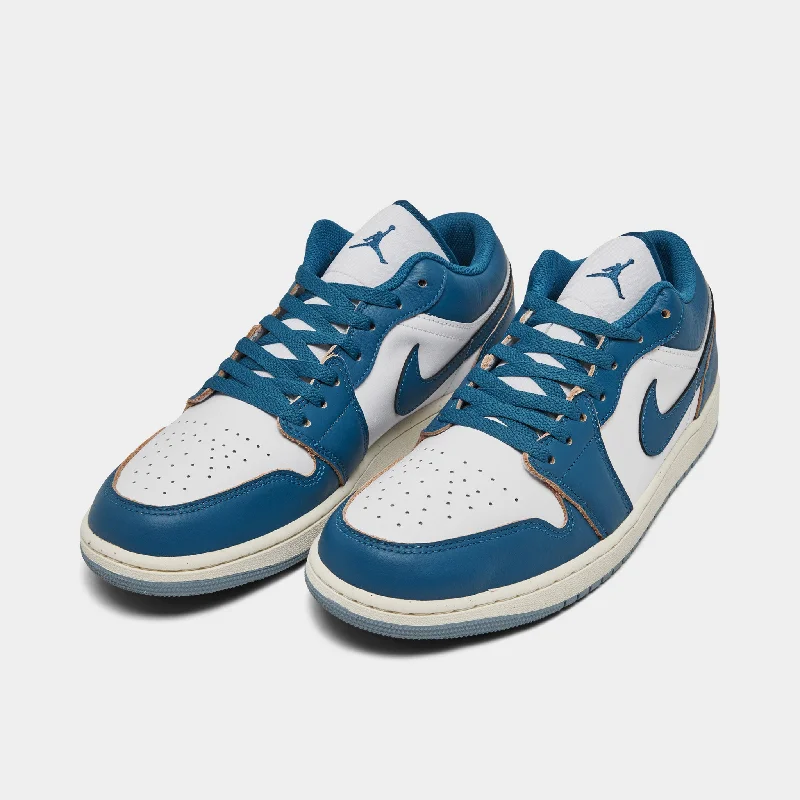 Jordan 1 Low SE White / Industrial Blue - Blue Grey