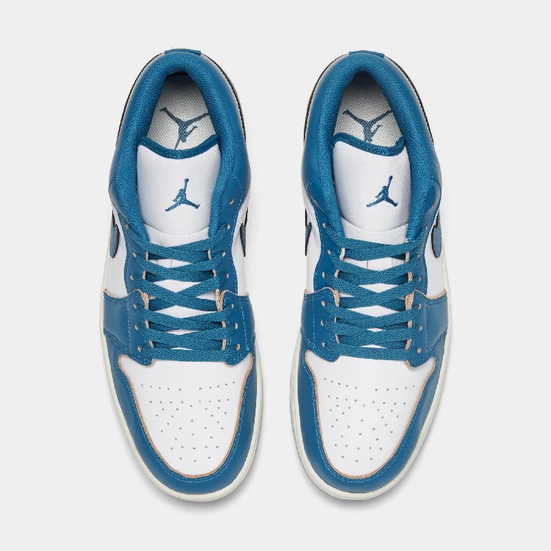 Jordan 1 Low SE White / Industrial Blue - Blue Grey