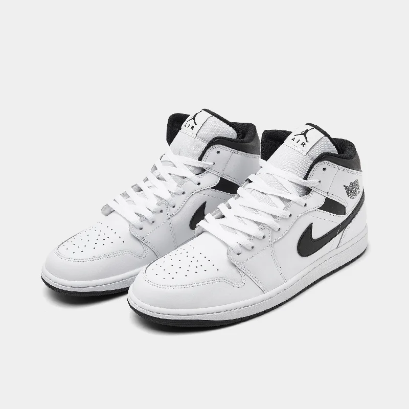 Jordan 1 Mid White / Black - White