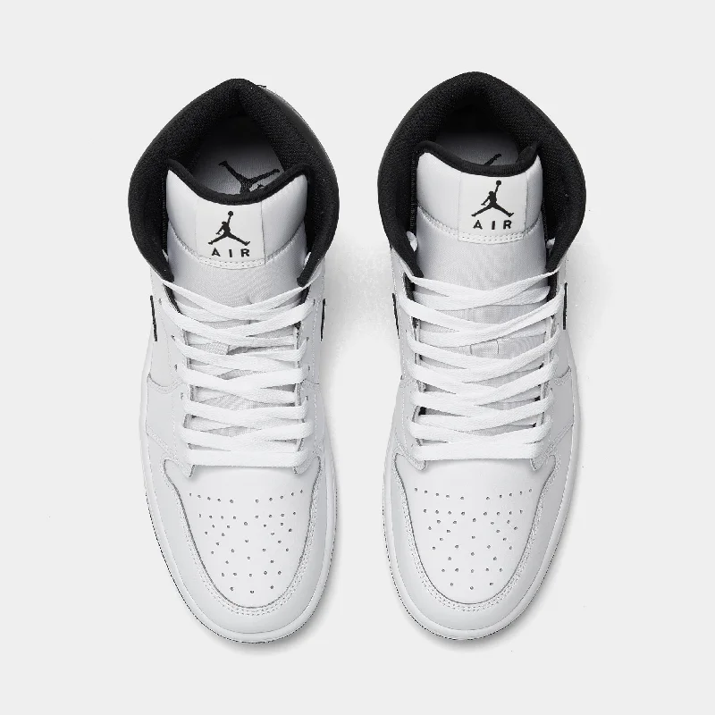 Jordan 1 Mid White / Black - White