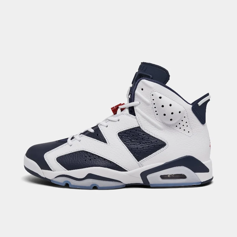 Jordan 6 Retro White / Varsity Red - Midnight Navy