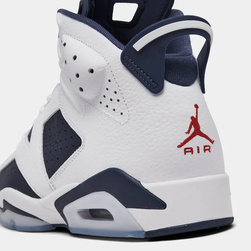 Jordan 6 Retro White / Varsity Red - Midnight Navy