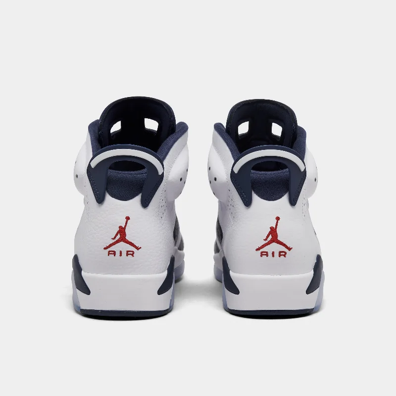 Jordan 6 Retro White / Varsity Red - Midnight Navy