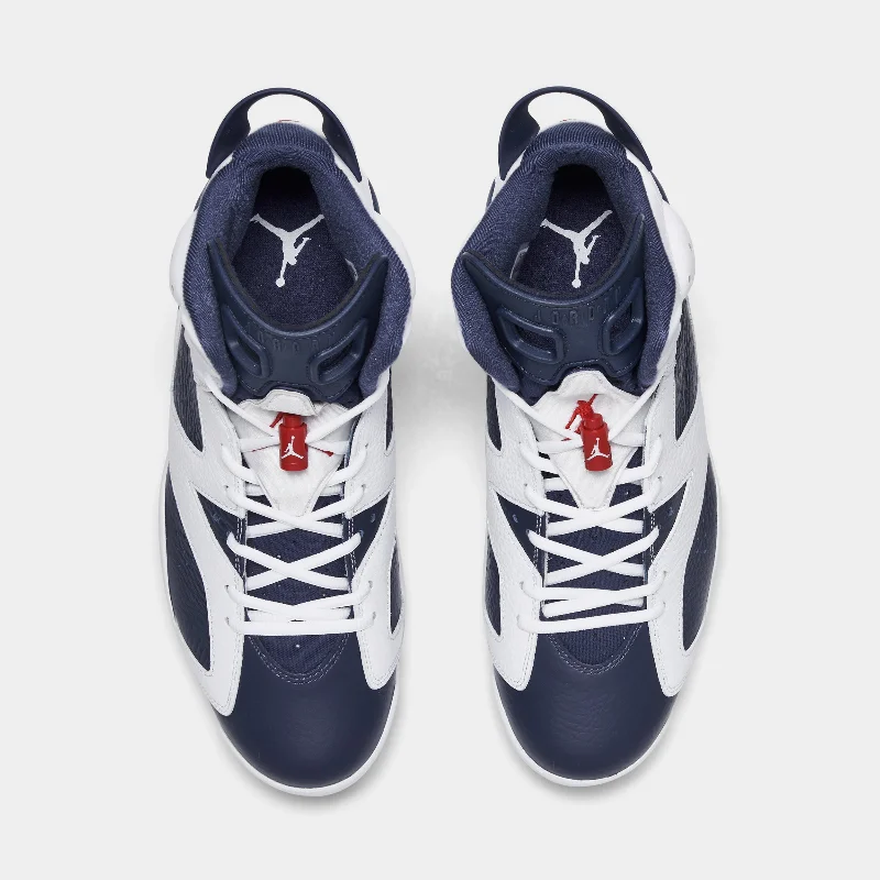 Jordan 6 Retro White / Varsity Red - Midnight Navy