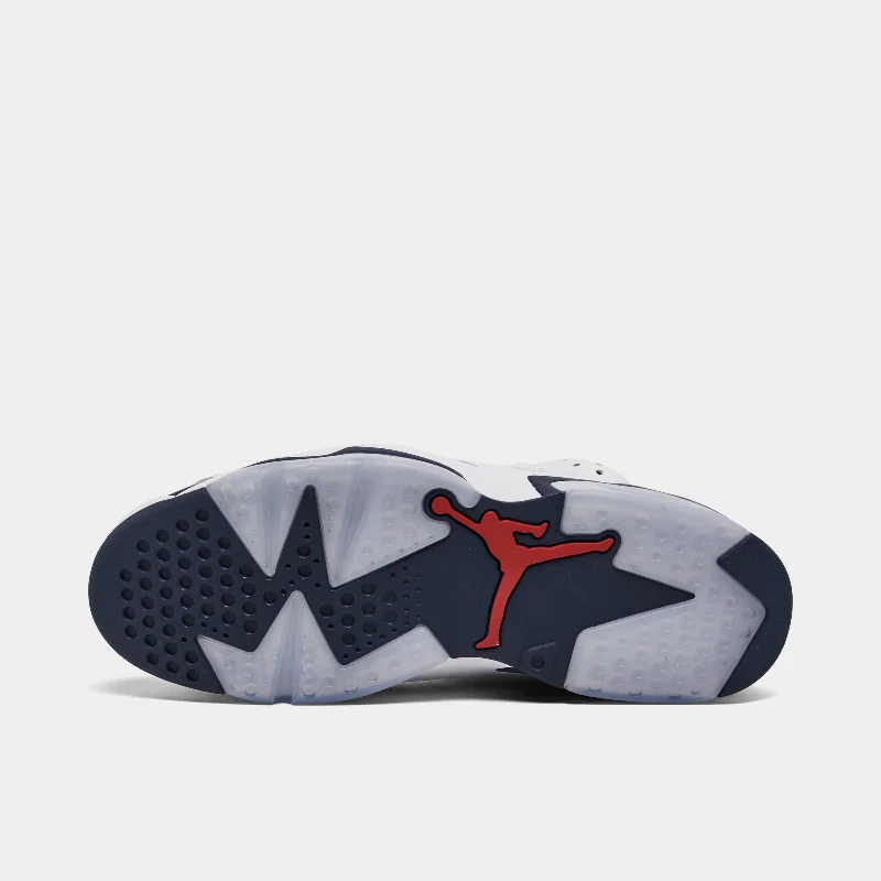 Jordan 6 Retro White / Varsity Red - Midnight Navy