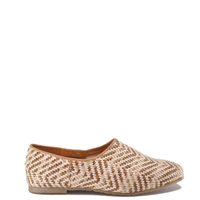 LMDI Coffee Wicker Slip On Shoe