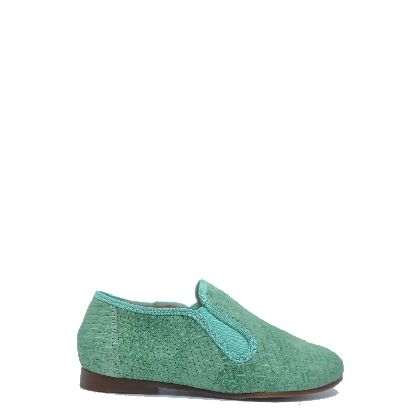 LMDI Green Weave Smoking Loafer