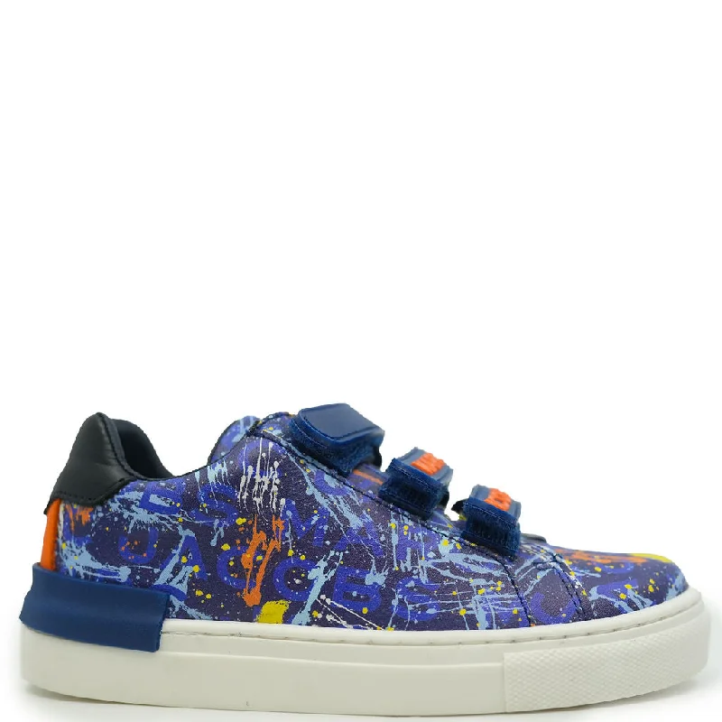 Marc Jacobs Blue Printed Velcro Sneaker