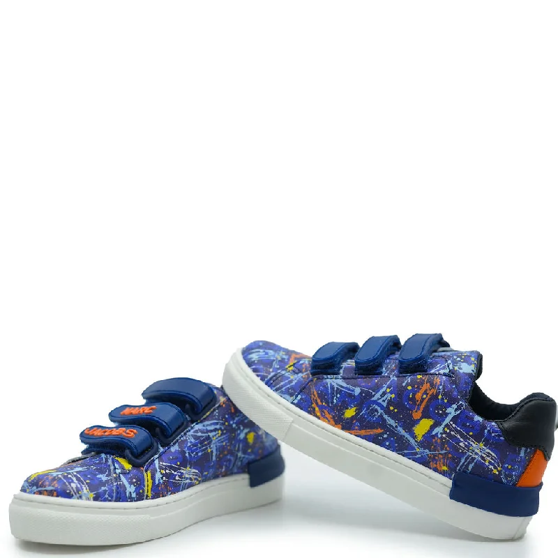 Marc Jacobs Blue Printed Velcro Sneaker