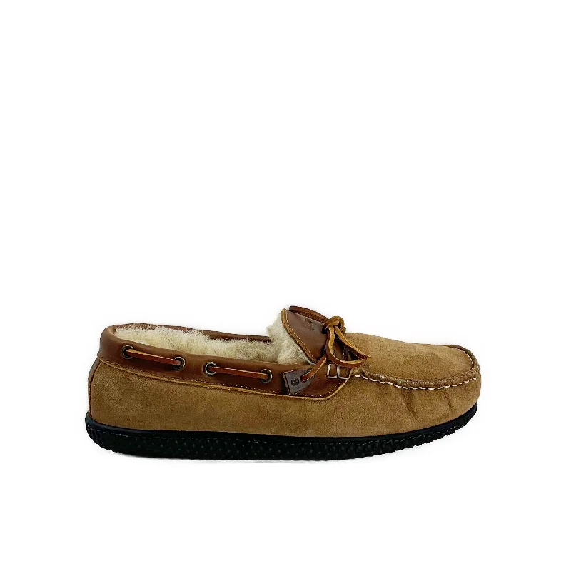 In Stock Men’s Hearth ESQ Slipper: Chestnut