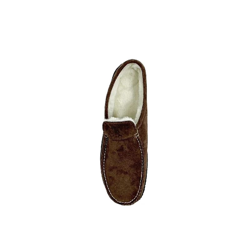 Men’s Scruff ESQ Slipper: Chocolate Brown