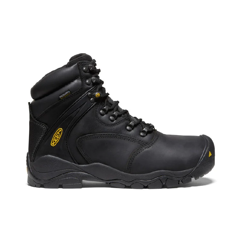 Men's Louisville 6"" Waterproof Boot (Steel Toe)  |  Black