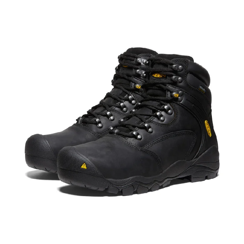 Men's Louisville 6"" Waterproof Boot (Steel Toe)  |  Black