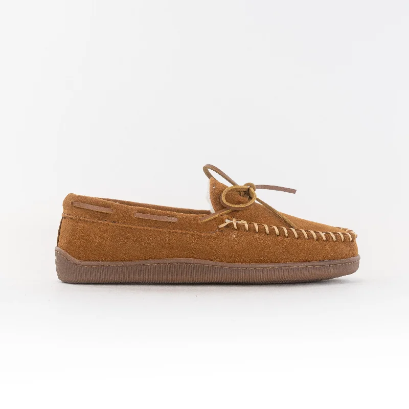 Minnetonka Pile Lined Hardsole Wide (Men's) - Brown