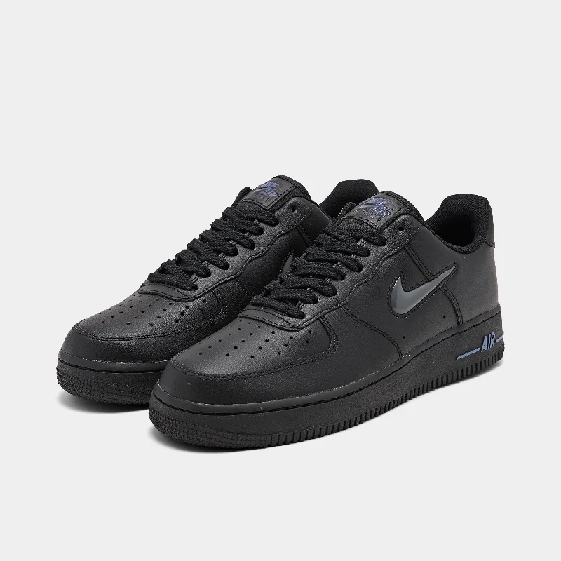 Nike Air Force 1 Jewel Black / Dark Grey - Racer Blue