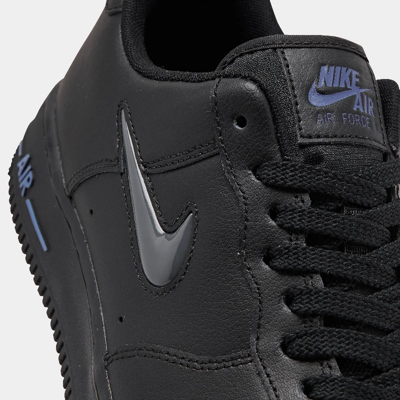 Nike Air Force 1 Jewel Black / Dark Grey - Racer Blue