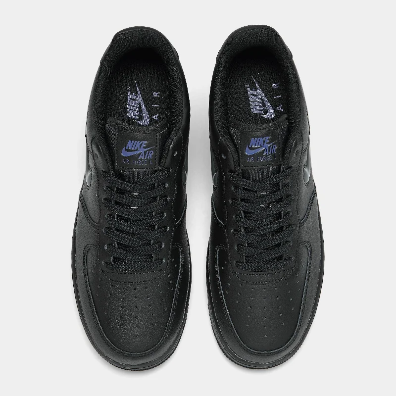 Nike Air Force 1 Jewel Black / Dark Grey - Racer Blue