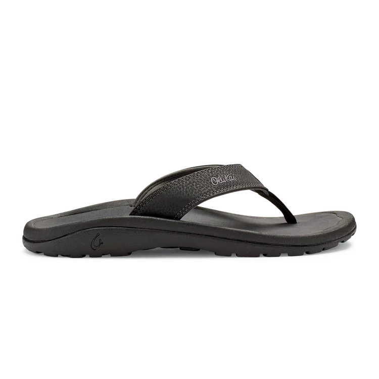 OLUKAI OHANA MEN BLACK DARK SHADOW