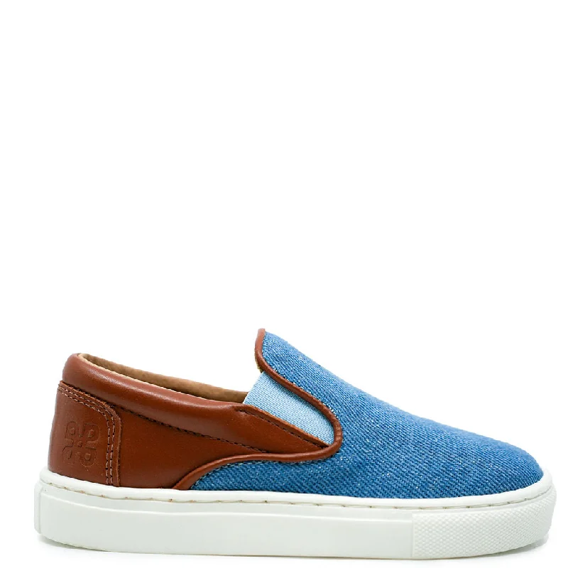 Porte Demin Blue Slip On Sneaker