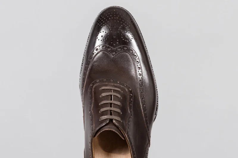 Saint Crispin's Iconic Wingtip Espresso Calf