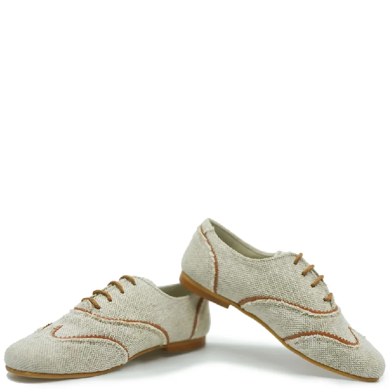 Sonatina Linen Wingtip Oxford