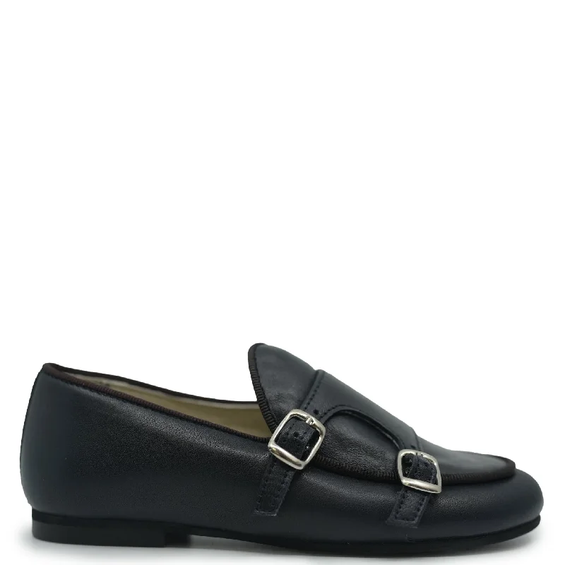 Sonatina Navy Double Monk Loafer