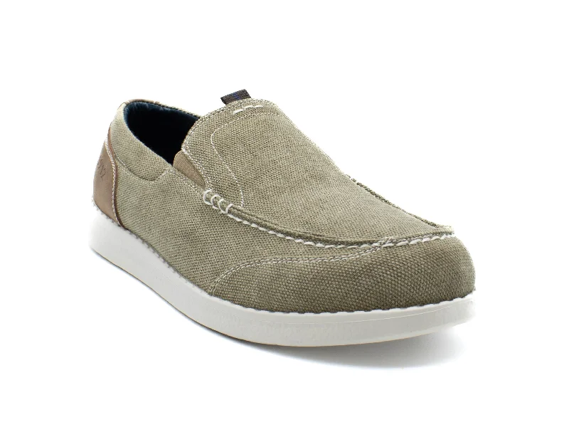 NUNN BUSH BREWSKI  CANVAS MOC TOE VENETIAN SLIP ON