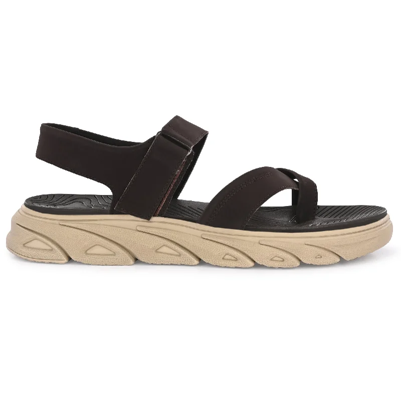 Attitudist Unisex Handcrafted Brown Sports Sandal