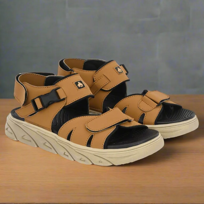 Attitudist Unisex Handcrafted Tan Casual Sandal