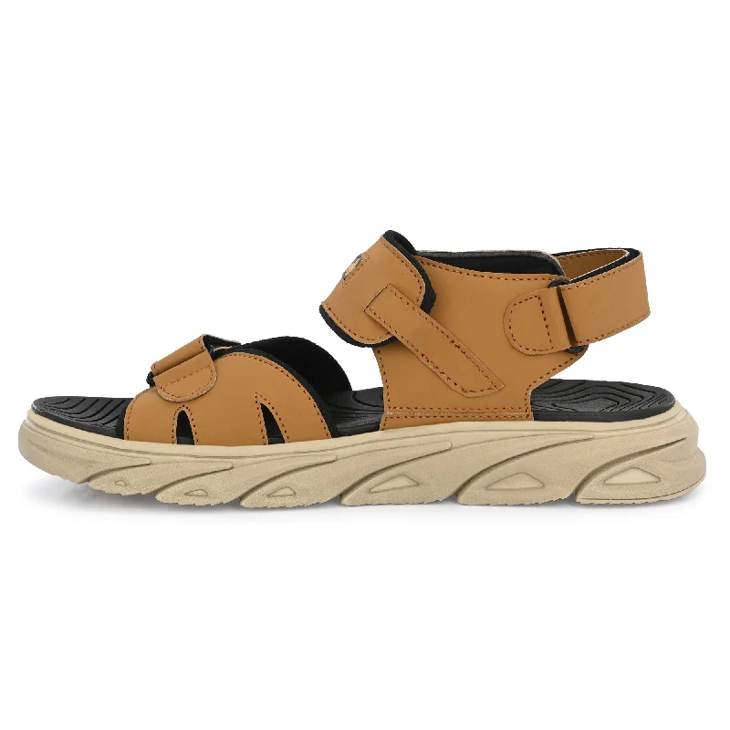 Attitudist Unisex Handcrafted Tan Casual Sandal