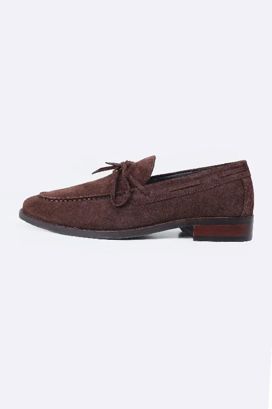 BOW LEATHER LOAFERS