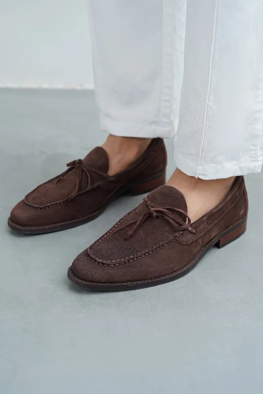 BOW LEATHER LOAFERS